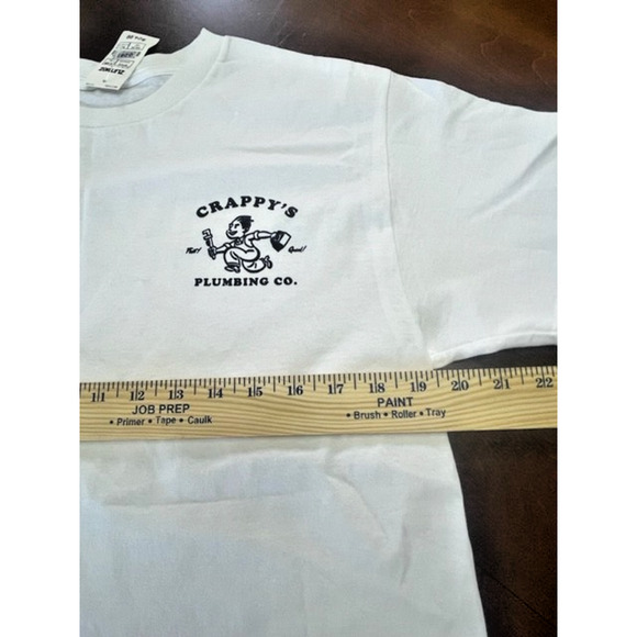 Zumiez CRAPPYS PLUMBING TSHIRT ZUMIEZ Short Sleeve T-Shirt WHITE MEDIUM SZ M NEW - Picture 7 of 7